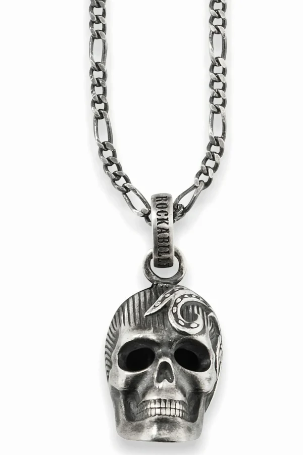 Anhänger mit Kette 925/- Sterling Silber matt oxidiert