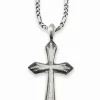 Anhänger mit Kette 925/- Sterling Silber rhodiniert Kreuz