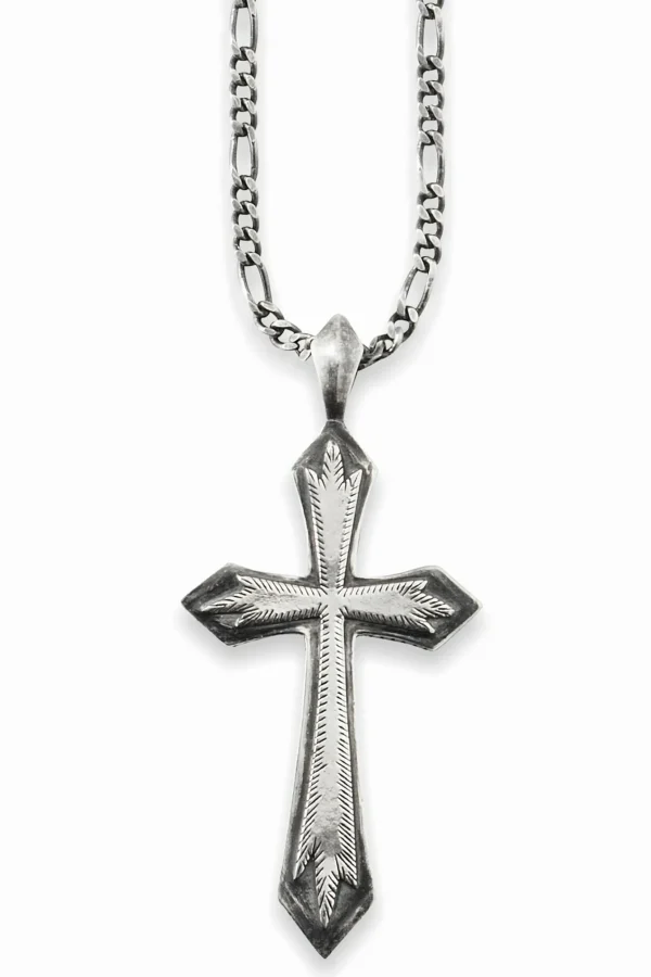 Anhänger mit Kette 925/- Sterling Silber rhodiniert Kreuz