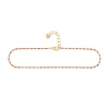 Armband 925 Silber vergoldet Email in pink und orange