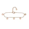 Armband 925 Silber rosévergoldet Plättchen Boho