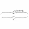 Armband 925/- Sterling Silber rhodiniert Zirkonia Herz