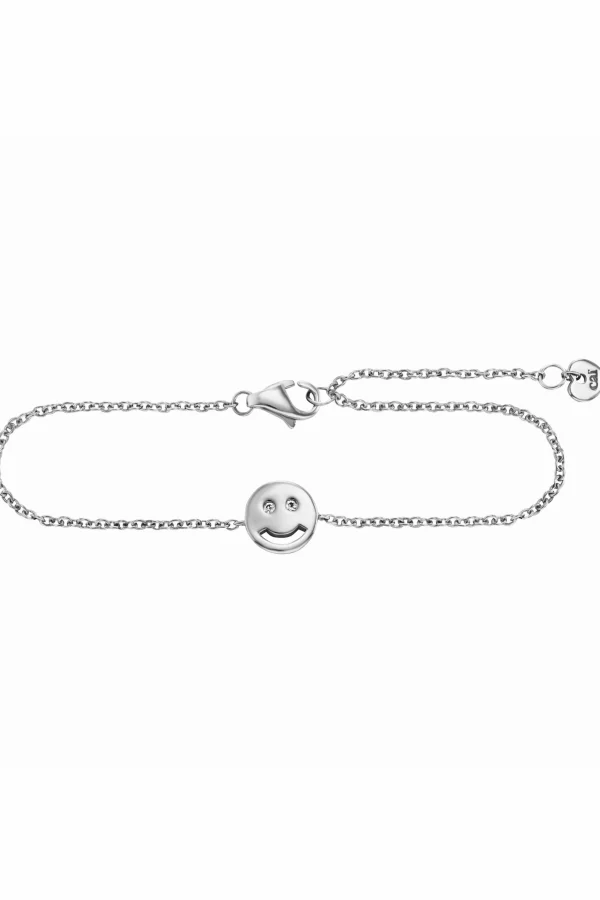 Armband 925/- Sterling Silber Zirkonia Smile