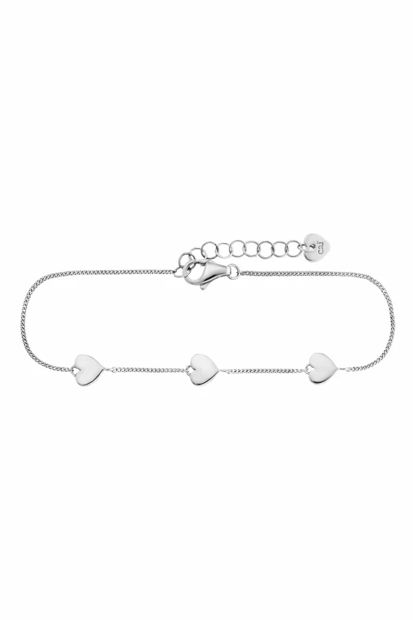 Armband 925 Sterling Silber rhodiniert Herz