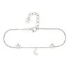 Armband 925 Sterling Silber rhodiniert Sterne Mond