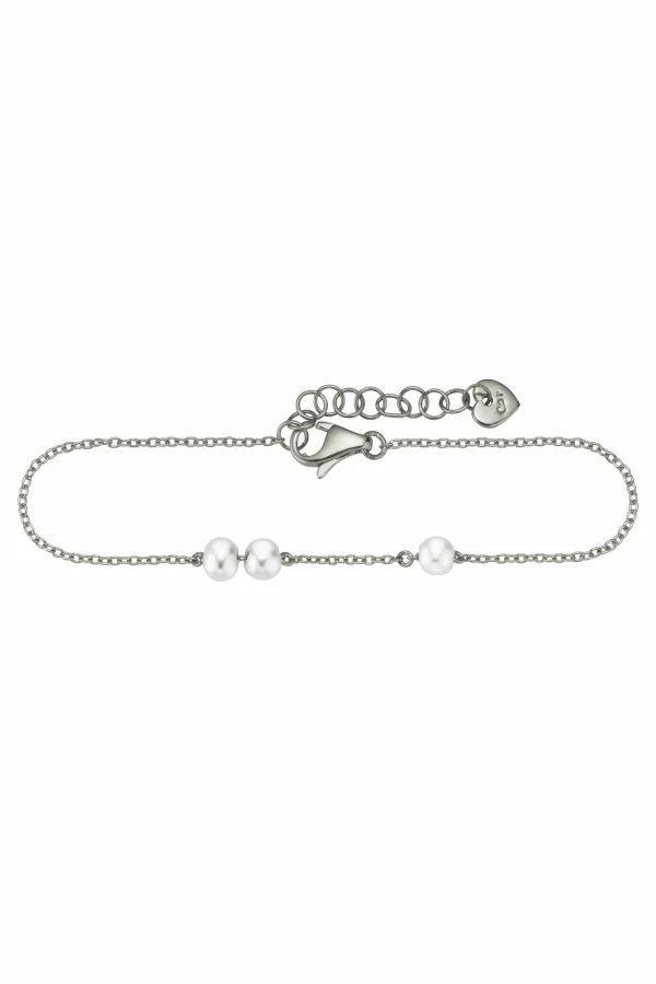 Armband 925/- Sterling Silber Perlen