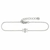 Armband 925/- Sterling Silber rhodiniert 20cm Weißtopas