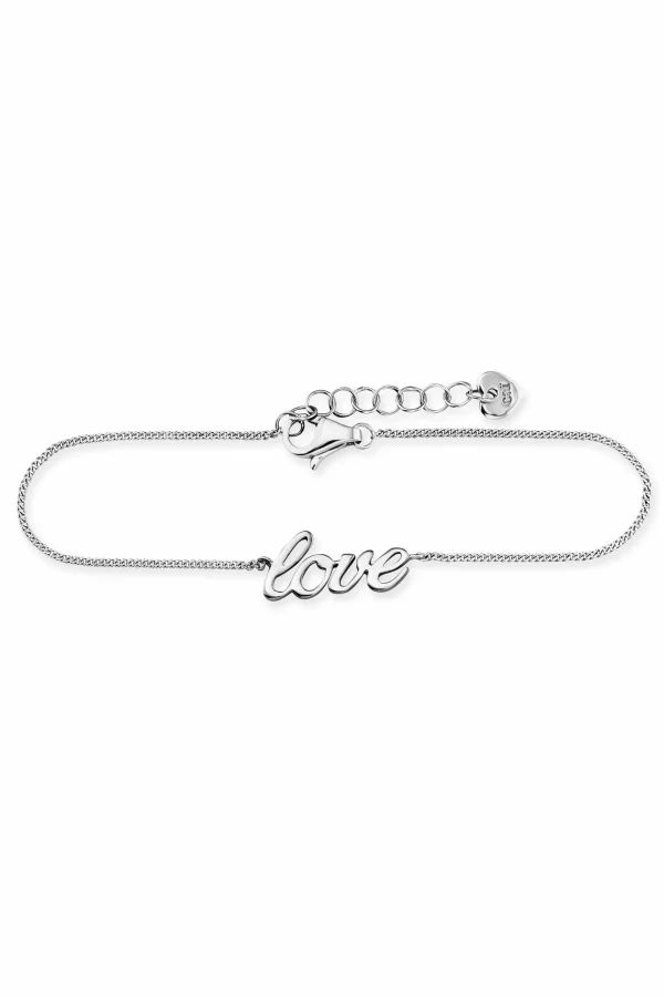 Armband 925/- Sterling Silber rhodiniert Love