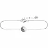 Armband 925/- Sterling Silber rhodiniert Zirkonia Yin Yang