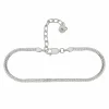 Armband 925/- Sterling Silber rhodiniert zweireihige Venezianer Kette