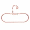 Armband 925/- Sterling Silber rosé vergoldet zweireihige Venezianer Kette