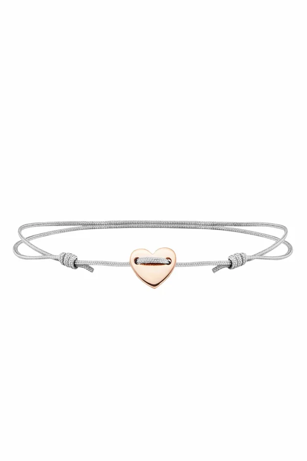 Armband 925/- Sterling Silber rotvergoldet Herz