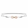 Armband 925/- Sterling Silber rotvergoldet Infinity