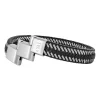 Armband Leder schwarz 21cm + Verlängerung