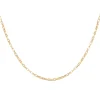 Collier 925 Silber vergoldet edgy Gliederkette