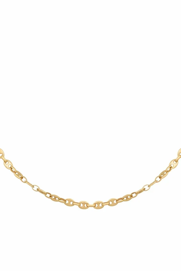 Collier 925 Silber vergoldet Choker Kaffeebohnenkette