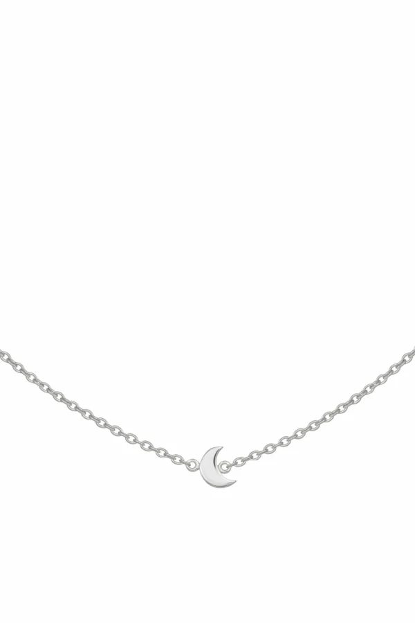 Collier 925 Sterling Silber rhodiniert Sonne - Mond - Stern