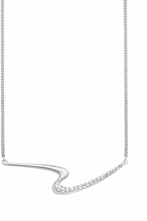 Collier 925/- Sterling Silber rhodiniert Topas