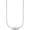 Collier 925/- Sterling Silber rhodiniert Zirkonia Herzen