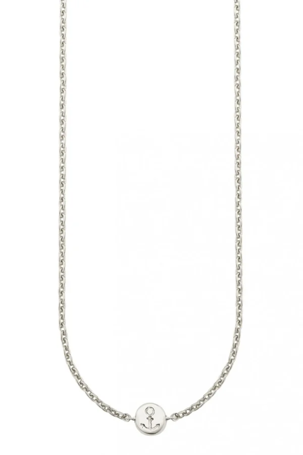 Collier 925/- Sterling Silber rhodiniert Anker