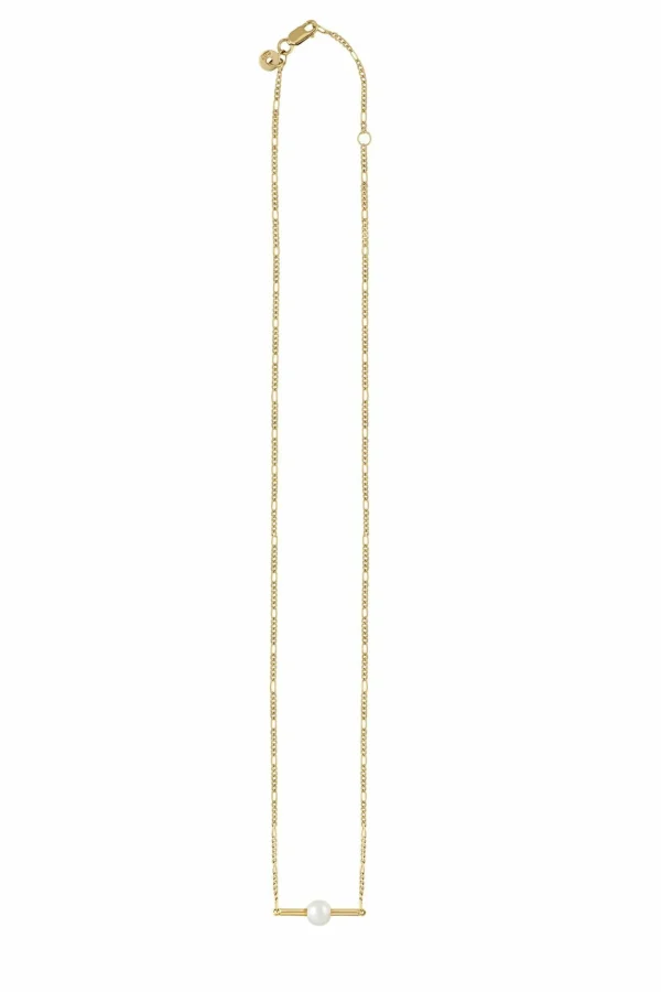 Collier 925/- Sterling Silber vergoldet Perle