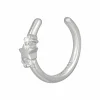 Ear Cuff 925 Sterling Silber rhodiniert Stern Zirkonia