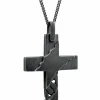 Halskette 925 Sterling Silber oxidiert Kreuz