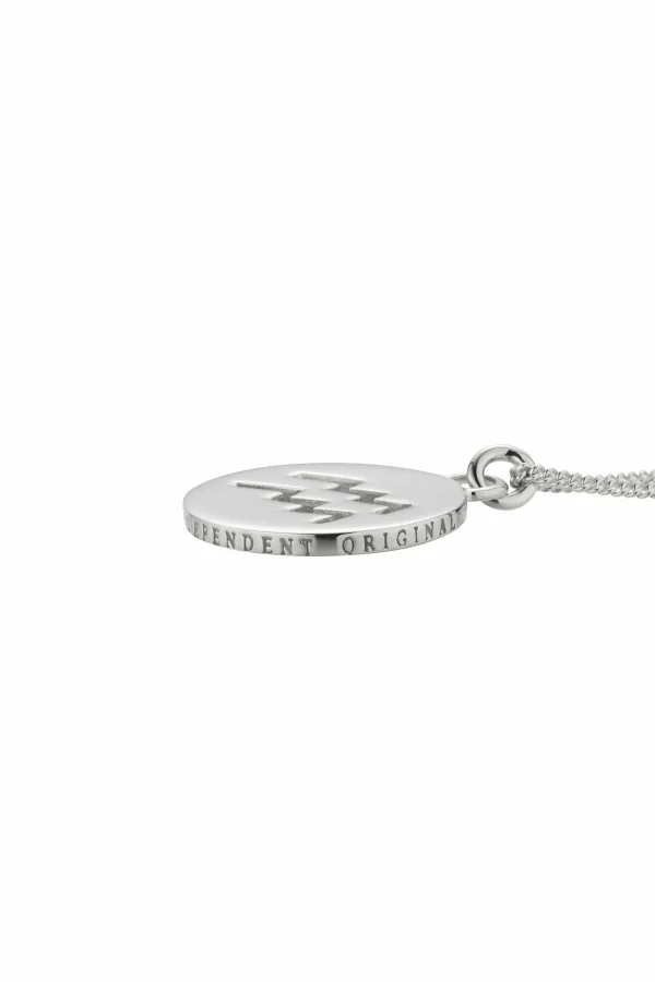 Halskette Wassermann Sternzeichen 925/- Sterling Silber rhodiniert