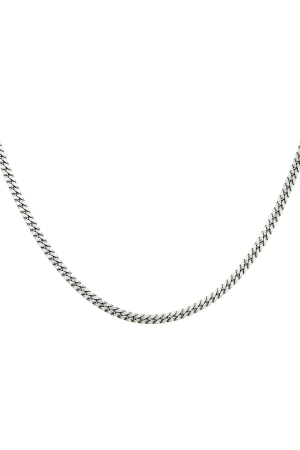 Kette 925 Sterling Silber oxidiert Panzer Kette