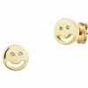 Ohrstecker 925/- Sterling Silber vergoldet Smile