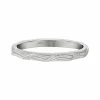 Ring 925 Silber rhodiniert Flechtoptik Stacking