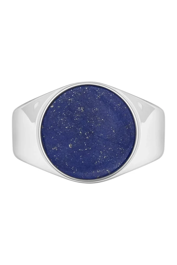 Ring 925 Silber rhodiniert Lapislazuli