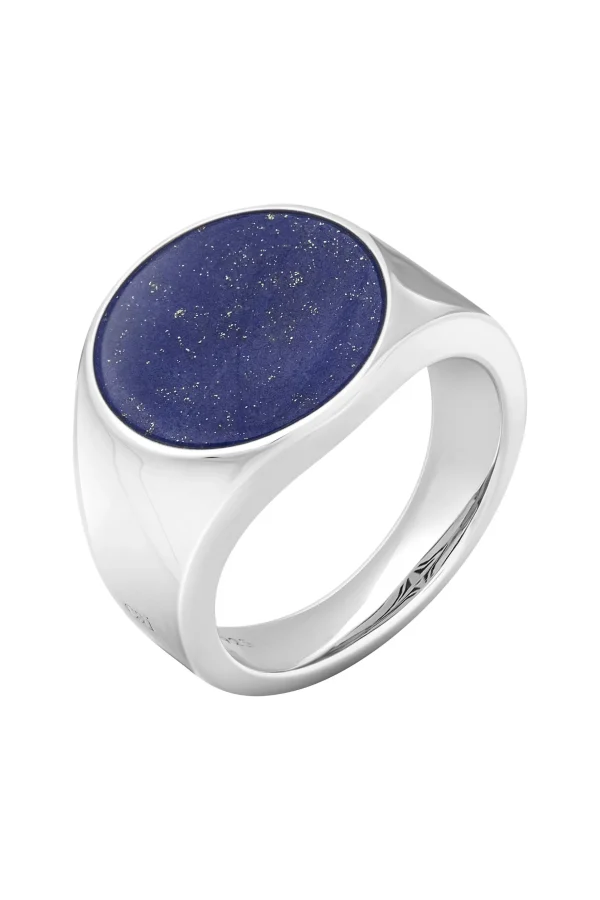 Ring 925 Silber rhodiniert Lapislazuli