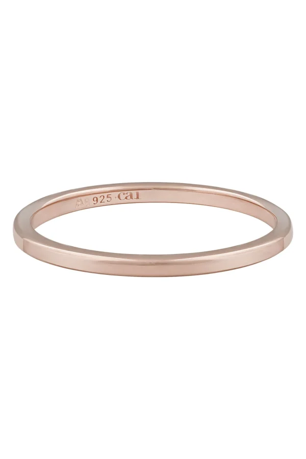 Ring 925 Silber rosé vergoldet Basic Stacking