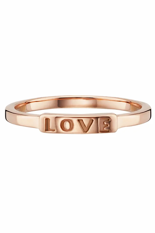 Ring 925/- Silber rotvergoldet LOVE