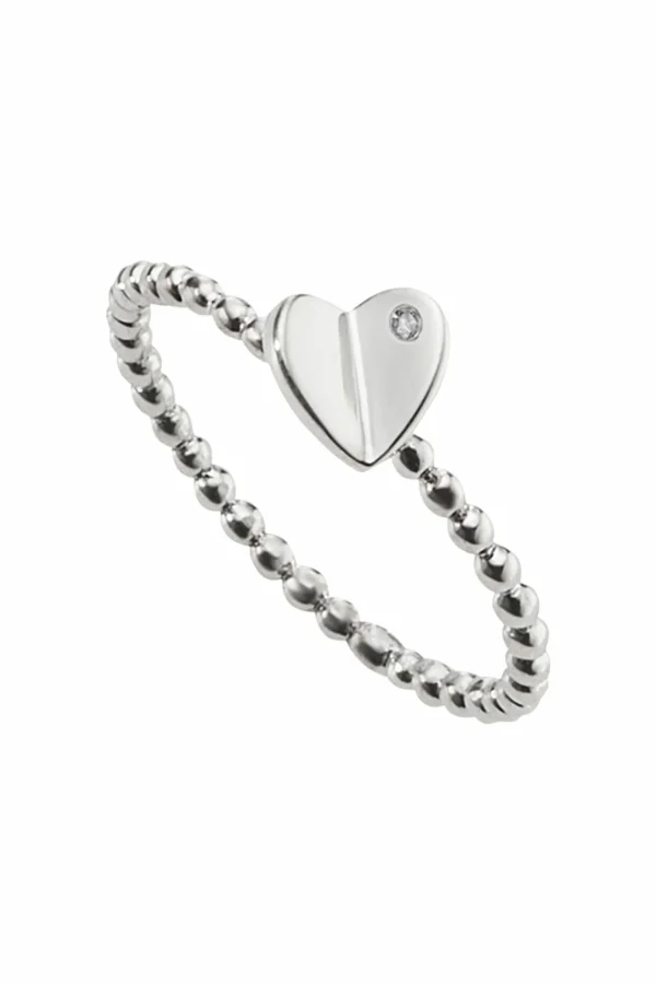 Ring 925/- Sterling Silber heart Zirkonia