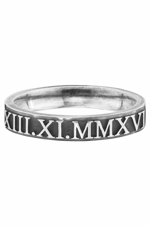 Ring 925/- Sterling Silber matt-oxidiert