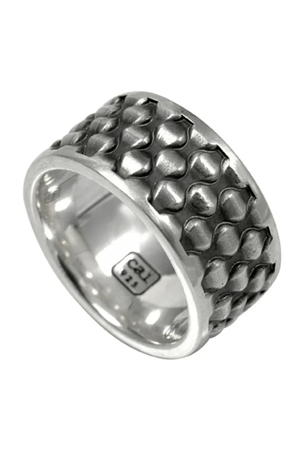 Ring 925/- Sterling Silber oxidiert