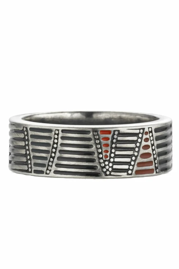 Ring 925/- Sterling Silber oxidiert Australien