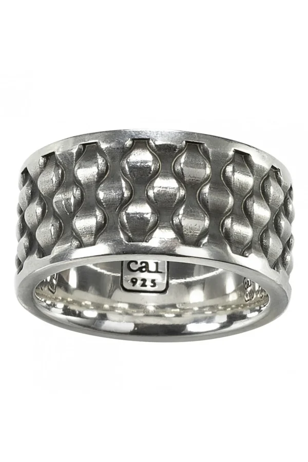 Ring 925/- Sterling Silber oxidiert