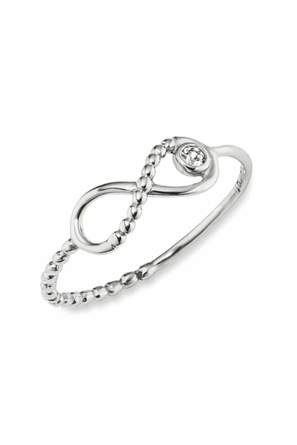 Ring 925/- Sterling Silber rhodiniert Zirkonia