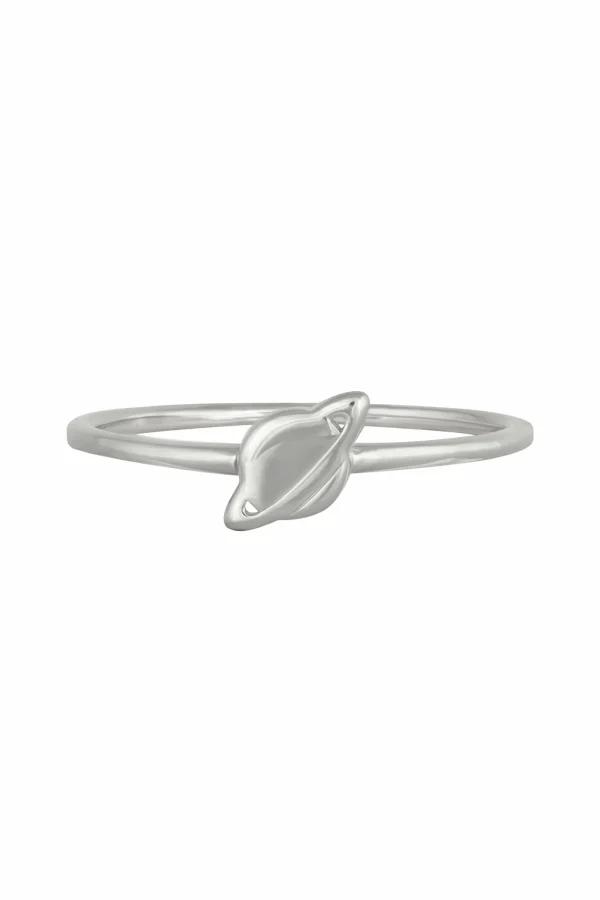 Ring 925 Sterling Silber rhodiniert Planet Saturn