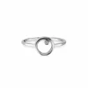 Ring 925 Sterling Silber rhodiniert Zirkonia Kreis