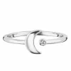 Ring 925 Sterling Silber rhodiniert Zirkonia Mond