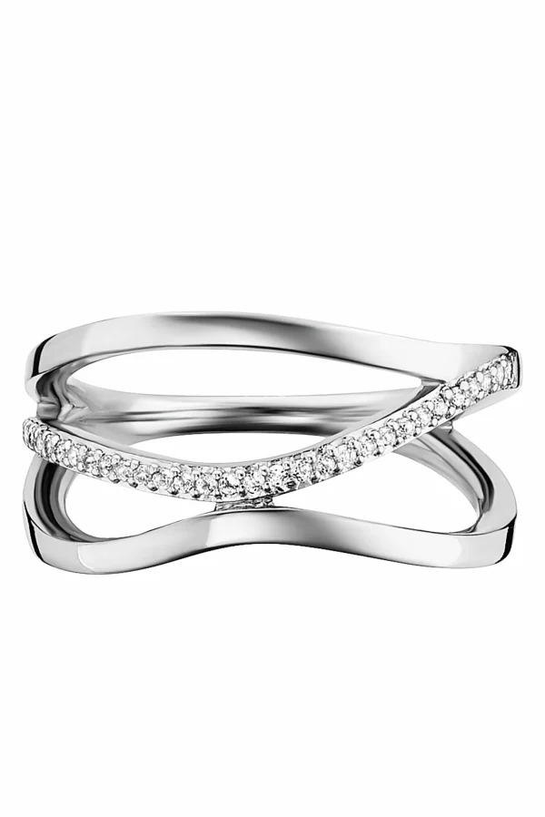 Ring 925/- Sterling Silber rhodinert Topas