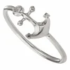 Ring 925/- Sterling Silber rhodiniert Anker