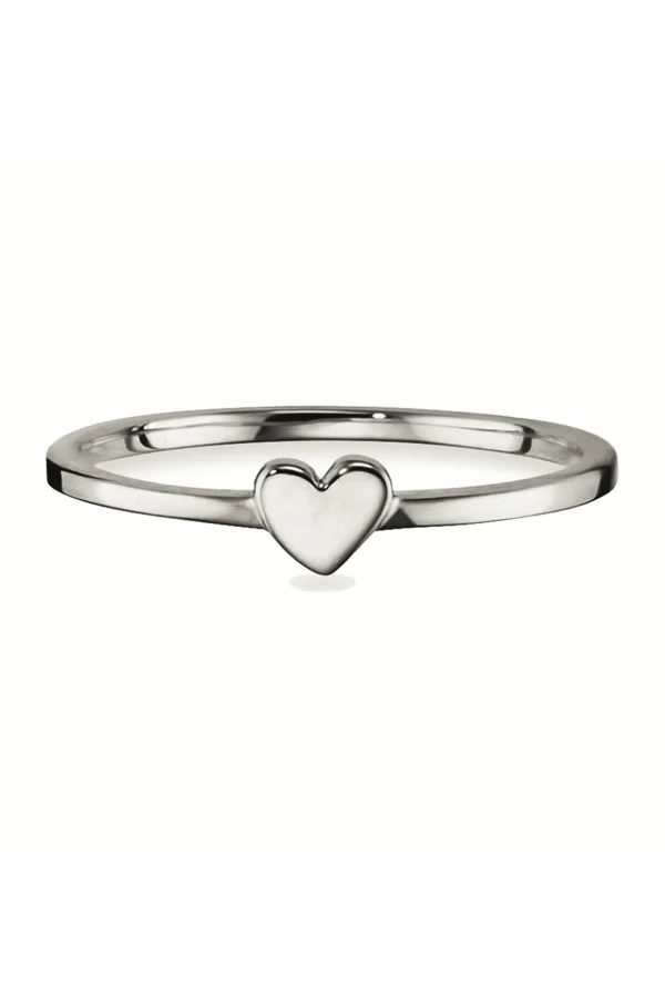 Ring 925/- Sterling Silber rhodiniert Herz