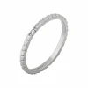 Ring 925/- Sterling Silber rhodiniert Herzen Zirkonia Stacking