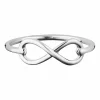 Ring 925/- Sterling Silber rhodiniert Infinity