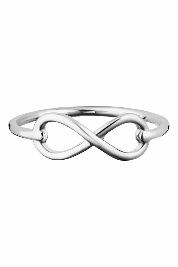 Ring 925/- Sterling Silber rhodiniert Infinity